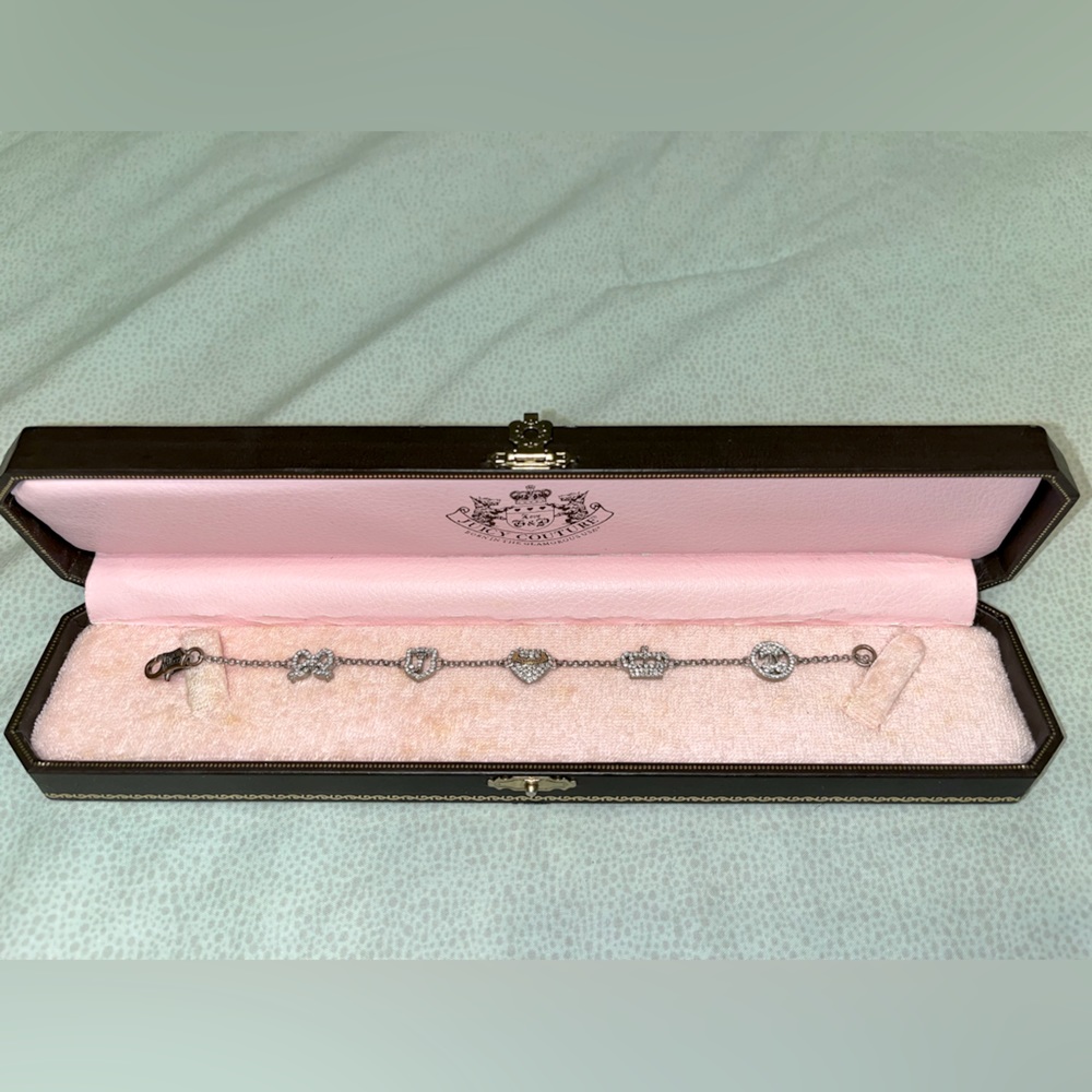 Juicy Couture silver charm bracelet